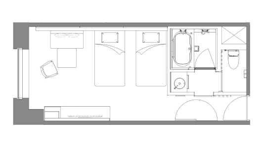 SUPERIOR TWIN (CONNECTING) Floor Plan